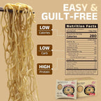 HealSpot High Protein Instant Ramen, 31g Plant Based Protein, Low Fat, Low Carb, Non GMO, Keto Friendly, Plant Based Dry Mixed Ramen, 6 Packs of Sesame Sauce Flavor