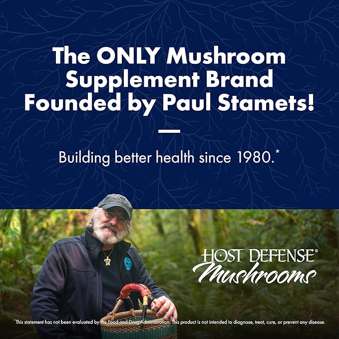 Host Defense Immune Gummies - 7 Species Blend - Mushroom Supplement for Immune Support - Includes Royal Sun Blazei, Cordyceps, Reishi, Maitake, Lion's Mane, Chaga & Mesima - 90 Gummies (30 Servings)