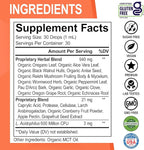 Candida Cleanse Detox for Women & Men - Organic Oregano Oil Drops, Caprylic Acid Black Walnut Wormwood Candi Support Supplement Kit - Natural Oral Anti Overgrowth Gut Balance Flora Complex Supplements
