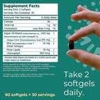 Iwi Omega-3 Sport, 60 Softgels (30 Servings), Plant-Based Vegan Algae Omega 3 with DHA, Exercise Recovery Support Dietary Supplement, Krill & Fish Oil Alternative, No Fishy Aftertaste