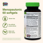 Herbs Etc. Menopautonic - Support Healthy Hormones - Menopausal Health Supplement with Chastetree Berry, Black Cohosh & Ginseng - Supports Ovary Health & Vaginal Walls - 60 Softgels (60 Servings)