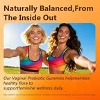 Flora Plus Gummies, Advanced Vaginal Support, Vaginal Health Gummies, Ph Balance for Women, Probiotic Vaginigal Health - Promote Healthy Vaginal Odor & Flora, 60 Count