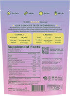 Plant People WonderBeauty Hair, Skin & Nails Rejuvenation Gummies with Tremella Mushroom, Collagen Peptides, Keratin, & Biotin – Watermelon Flavor, 60 Gummies