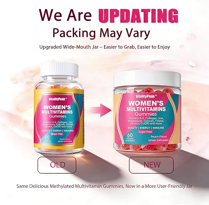 Methylated Multivitamin Gummies for Women | Women’s Multivitamin Gummies with Methylated Folate, Iron, Biotin & Inositol | Sugar Free Women’s Daily Vitamin for Energy, Immune, Hair & Skin | 120 Ct