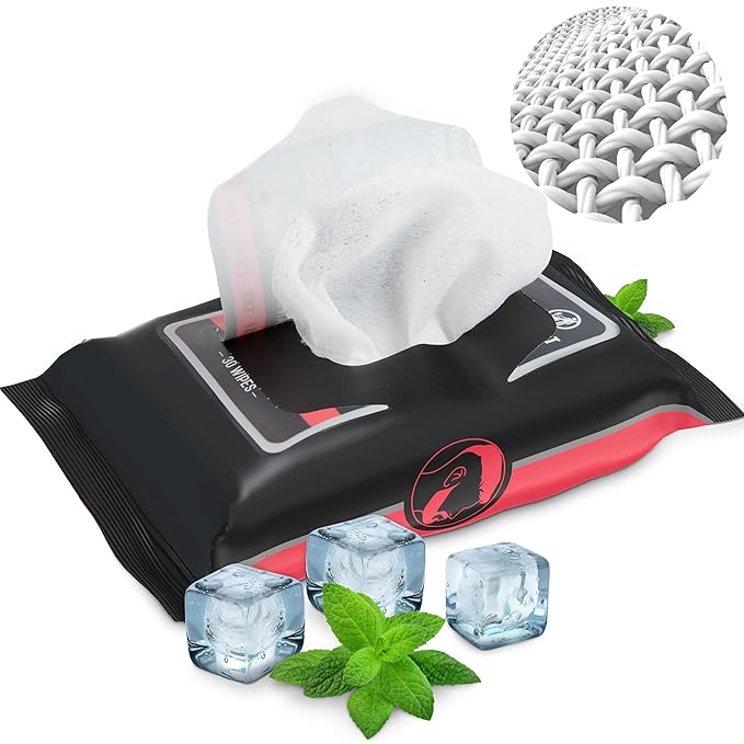 The Nobleman Men's Refreshing Face + Body Cleansing Wipes with Grapefruit - 30 count