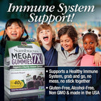 Nature's Answer Sambucus Mega Gummies | 7x More Elderberry Concentration | Alcohol-Free, Gluten-Free, Gelatin-Free, Vegan, Non-GMO & No Preservatives | 30ct Gummies