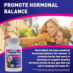 America Medic & Science MetrioMed 60 Capsules | Fertility Supplement for Women | Organic Pills with Black Cohosh, Chasteberry and Red Clover Herbs