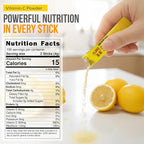 MOHNIC] 200 Sticks Korean Vitamin C Powder with B2, Lemon Flavor, VIT C Packets, Natural C Blend, Super C Mix, Sufficient-C Style, Pure C Blend from Korean Supplements
