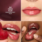 COVERGIRL Clean Fresh Squishy Glaze™ Lip Butter Balm, Flavored, Non-Sticky, with Vitamin E & Shea Butter – 160 Fresh Plum (Sheer Burgundy Plum)