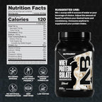 NutraBio 100% Whey Protein Isolate Protein Powder, 25g Protein with Complete Amino Acid Profile, Non-GMO, Soy & Gluten Free, Low Carb, Low Calorie Whey Protein Powder, Raw Unflavored, 2 Lbs