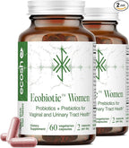 Women's Probiotic for PH Balance, Urinary Tract & Gut Health – Vaginal Probiotics for Women with Prebiotics, Lactobacillus Acidophilus & Crispatus, Natural Cranberry & Herbs | 120 Vegan Capsules