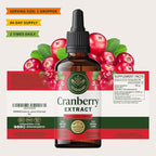 HERBAMAMA Cranberry Supplement Tincture - Vegan Urinary Tract Support for Men and Women with Cranberry Extract - Non-GMO, Alcohol & Sugar-Free Kidney Support Supplement, 84-Day Supply