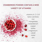 Cranberry Powder 8 oz, Natural Cranberry Powder for Baking, Smoothies, Tea, Good for Immune System