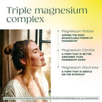 MegaFood Magnesium Glycinate, Citrate, Malate 300mg Supplement - Highly Absorbable Blend to Support Heart, Nerve Health & Relaxation, Triple Magnesium Complex Supplement, 60 Capsules (30 Servings)