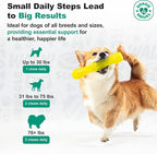 Doggie Dailies, Advanced Senior Hip and Joint Supplement for Dogs, Glucosamine Chondroitin, Premium Hip and Joint Chews for Dogs All Breeds & Sizes, Dog Vitamins and Supplements, (Duck) 120 Chews