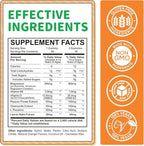 Magnesium Gummies for Kids - Magnesium Glycinate Gummies Supplement with L-Theanine, Vitamin B6, D3 for Adults & Kids, Calm Magnesium for Sleep, Relaxation, Brain, Bones,Sugar Free Orange 120ct
