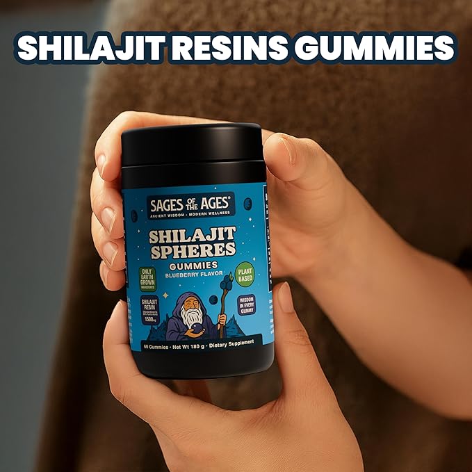 Shilajit Gummies – 1500 mg Himalayan Shilajit for Men Energy & Stamina – Pure Fulvic Acid Complex – Organic, Vegan, Non-GMO, Sugar-Free Supplement for Strength & Vitality