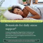 Gaia Herbs Adrenal Health Nightly Restore - Herbal Supplement with Ashwagandha, Magnolia Bark, Cordyceps, Lemon Balm & More* - 60 Vegan Liquid Phyto-Caps (30 Servings)