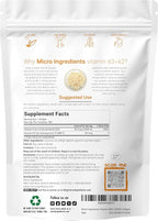 Micro Ingredients Vitamin D3 2,000 IU + K2 MK-7 50 mcg, 300 Softgels | Virgin Coconut Oil | 2-in-1 Support | Easy to Swallow, Non-GMO