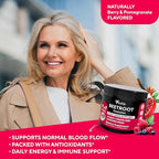 VitaUp Beet Root Gummies – Beetroot Supplement with CoQ10, Grape Seed, Vitamin C, B12 & B3 – Nitric Oxide Gummies for Circulation Support – Beet Supplement for Energy & Immune Support – 60 Beets Chews