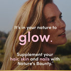 Nature's Bounty Optimal Solutions Hair, Skin & Nails Formula, with 3,000 mcg Biotin, 60 Coated Caplets, 20 Total Servings