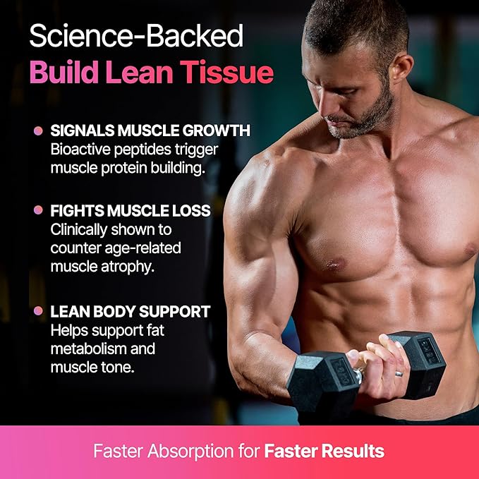 BeMe Liquid Collagen Peptides - Easy Protein Shots for Lean Muscle Support and Workout Recovery. 15g Whey Free Formula with 16.7g Hydrolyzed Collagen for Gym Performance. 15 Sachets, Apple Flavor