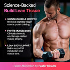 BeMe Liquid Collagen Peptides - Easy Protein Shots for Lean Muscle Support and Workout Recovery. 15g Whey Free Formula with 16.7g Hydrolyzed Collagen for Gym Performance. 15 Sachets, Apple Flavor