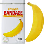 BioSwiss Bandages, Banana Shaped Self Adhesive Bandage Set, Latex Free, Sterile Wound Care, 50 Count