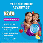 Digestive Advantage Daily Probiotic Gummy for Kids, Multi, Natural Fruit Flavours, 80.0 Count
