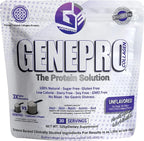 Musclegen Research Genepro Unflavored Protein Powder with Collagen Peptides - Lactose-Free, Gluten-Free Protein Supplement Shake for Hair, Skin and Nails (30 Servings)