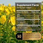Women's Health Evening Primrose Oil Softgels | Omega-6 Fatty Acid for Women's Health | Lual Evening Primrose Oil Capsules 1000mg 75 Count