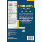 CLIF BUILDERS + Caffeine Protein Bars - Chocolate Chip Cookie Dough Flavor - 20g Plant Based Protein - Gluten Free - Non-GMO - Low Glycemic - No Artificial Sweeteners - 2.4 oz. (12 Pack)