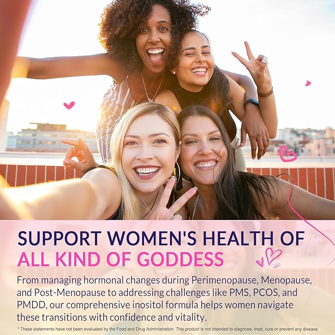 2 Pack Myo-Inositol & D-Chiro Inositol, Hormone Balance for Women | Sugar Free Inositol Gummies w/ Omega 3, MTHF Folate, Vitamin D3, B12, Magnesium & Zinc for Ovarian Health, Ideal 40:1 Ratio, Vegan