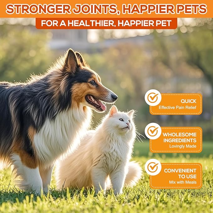 Turmeric Curcumin for Dogs – Hip & Joint Support, Heart & Immune Health Supplement, Immune System Booster, Joint Care for All Breeds & Ages, 60 Chewable Tablets