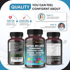 CORTISOL Wellness Magnesium Ashwagandha L-Theanine Phosphatidylserine Rhodiola Rosea Passionflower Lavender Chamomile -150 Capsules