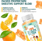 Zeolite Detox Gummies for Kids - Cleanse Out Toxins - Micronized Zeolite Chewable Body Support Supplement with Chlorella Vitamin D3 B12 C - Orange Flavor Vegan Non-GMO Gluten-Free
