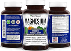 FarmHaven Magnesium Complex –Magnesium Glycinate & Malate w/Vitamin D3, 100% Chelated for Max Absorption, Vegetarian – Bone Health, Nerves, Muscles, 120 Capsules, 60 Days