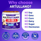 Dog Multivitamin Chewable with Glucosamine 26 in 1 - Dog Vitamins and Supplements - Senior & Puppy Multivitamin for Dogs - Pet Joint Support Health - Immunity, Mobility, Gut Skin - 120 Chews