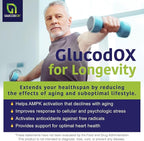 GlucodOX AMPK Activator Supplement – AMPK Enzyme, Metabolism Booster, Guggul Supplement for Body Management & Longevity – Vegan Metabolic Support - 30 Day Supply (60 Capsules)