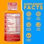 Vitamin Energy Immune+ Extra Strength Energy Shot Orange Burst 48 Pack, 260mg Natural Caffeine, B-Vitamins, Citicoline, Green Tea, Immunity & Focus Support, Zero Sugar, Gluten-Free 1.93 fl oz