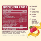 Organic Apple Cider Vinegar Gummies for Digestion, Detox & Healthy Immune Function Support | 1000MG ACV Per Serving | With The Mother, Vitamin B6, B12 & Folate | Vegan, Gluten-Free | 60 Gummies