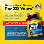 Renew Life DigestMore Digestive Enzymes | 90 Vegetable Capsules | Plant Based Enzymes | Relieves Occasional Gas, Bloating & Indigestion | Dairy, Soy, and Gluten-Free Supplement