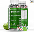 Apple Cider Vinegar Gummies – 350mg Apple Cider Vinegar per Gummy – with Vitamin B9 & B12 – Vegan Pectin Gummies – Individually Wrapped – 60 Gummies