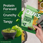 Quest Nutrition Tortilla Style Protein Chips, Salsa Verde, 19g of Protein, 4g Net Carbs, Gluten Free, 1.1 Ounce, 4 count