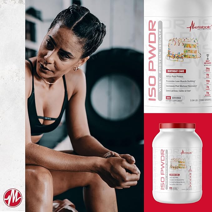 Metabolic Nutrition Whey Protein Isolate ISO PWDR Banana Cream, 3.04lb, 23 Servings, 26g Protein, Fast Digesting, Zero Carbs, Delicious Flavor, Very Low Carbs & Fat, Zero Lactose