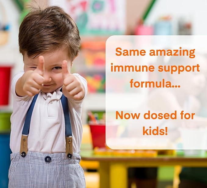 A Dose of Immunity Kids Immune Support Gummies Quercetin for Kids with Vitamin C, Zinc, Vitamin D, 100mg Quercetin Bromelain, Echinacea, Lung, Immune Defense, Immunity Booster 180 Count
