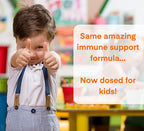 A Dose of Immunity Kids Immune Support Gummies Quercetin for Kids with Vitamin C, Zinc, Vitamin D, 100mg Quercetin Bromelain, Echinacea, Lung, Immune Defense, Immunity Booster 120 Count