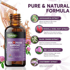 Q'ankyaq Menopause Support Liquid Drops with Ashwagandha, Red Clover, Black Cohosh, Chasteberry - Hot Flashes, Hormone Balance, Mood & Energy, Metabolism, 2 Fl Oz