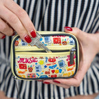 Made Easy Kit Pill Case - Weekly Medicine Organizer with Removable Seven-Day Vitamin & Supplement Box - Premium Neoprene for Travel Purse Accessory (Yellow Music Lover)