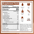 Zammex Multi Collagen Protein Powder, Type I & III & V & X, Hydrolyzed Collagen Peptides for Women & Men, Supports Hair and Skin, Gut Health, 41 Servings, Chocolate